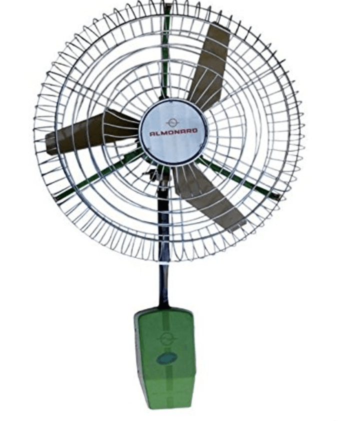 Almonard 30 Inch Air Circulator Wall Fan Green