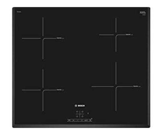 Bosch PIE651BB5I 1800W Glass Ceramic Induction Hob With 4 Cooking Zone, Black