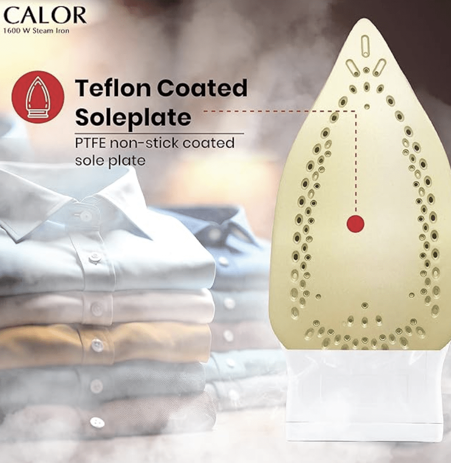 Havells Ceramic Soleplate Calor Steam Iron Press With Anti Drip Self Cleaning Funtion, Horizontal Vertical Steam Non Stick Coated Sole Plate 1600 Watts & 2 Years Warranty