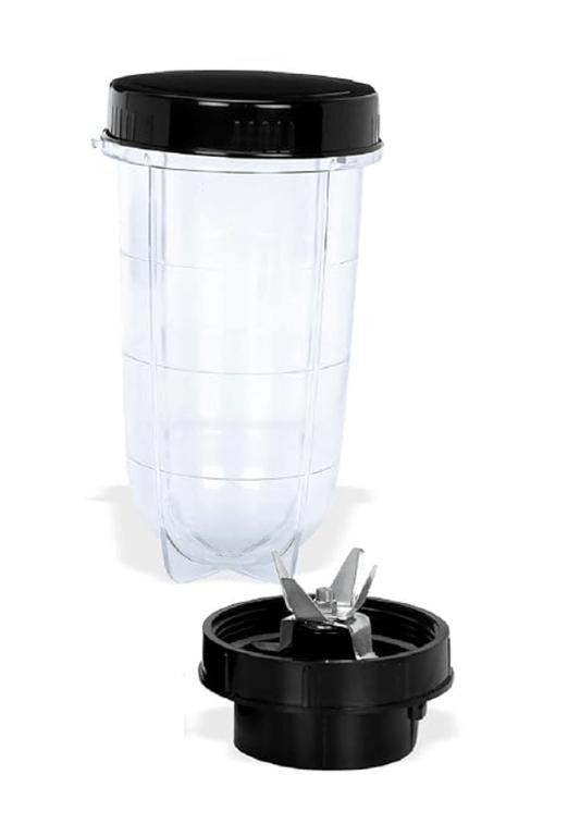 Sunmeet Pro Big Bullet Juicer Jar ABS Plastic Set of 1 Bullet Jars 530ml, Color Black