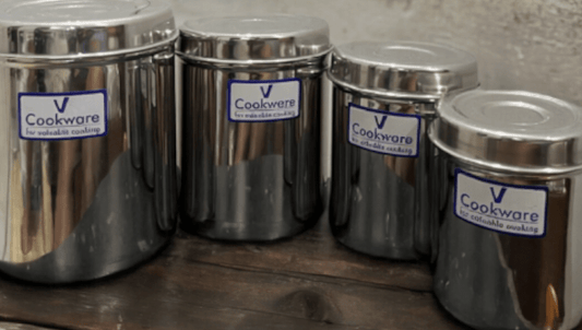 Vcookware Stainless Steel Stackable Food Storage Containers