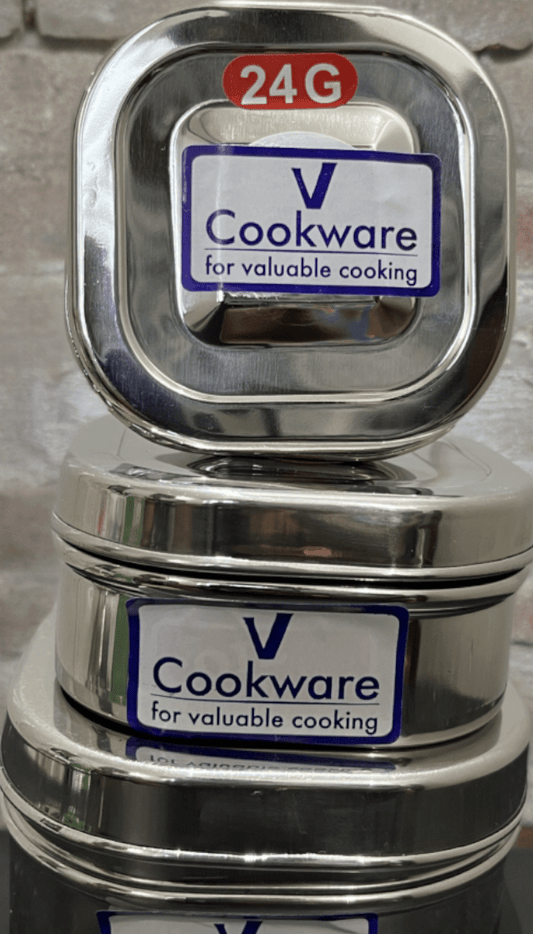 Vcookware Stainless Steel Lunch Box with Leakproof Lid