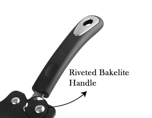 Vinod Hanos Hard Anodised Non Stick Flat Multi Tawa - 30 cm | 5.25mm Thick | 5X Long Lasting | Soft Touch Handle | Scratch Proof | Induction & Gas Base | 2 Year Warranty