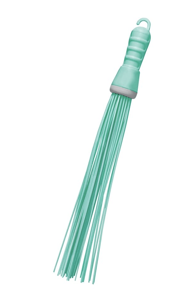 Spotzero by Milton Kharata Plastic Hard Bristle Broom (Aqual Green), hard_floor, Pack of 1