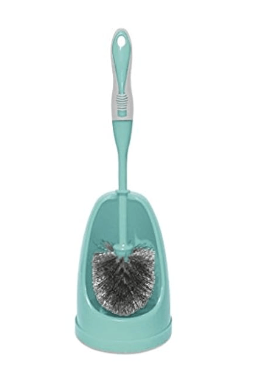 Spotzero By Milton Plastic Slim Toilet Brush with Caddy (Aqua Green)