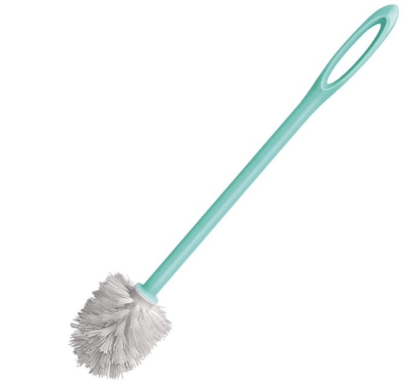 Spotzero by Milton Round Toilet Brush (Aqua Green,Pack of 1 piece)