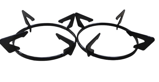 Glass Top Gas Stove Stand/Round Ring (Set of 2) - Glass Top Stove