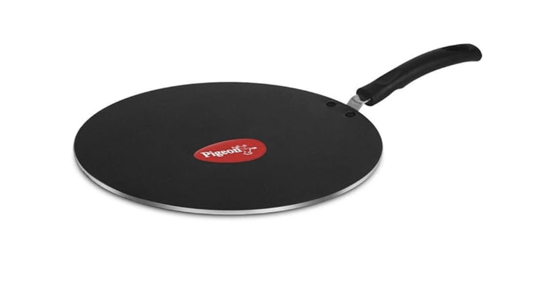 Pigeon by Stovekraft Non-Stick Aluminium Multi Tawa (31cm, Black)