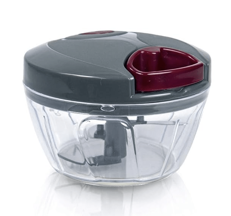 Pigeon Plastic Mini Handy and Compact Chopper with 3 blades (12683, 400 ml, Grey)