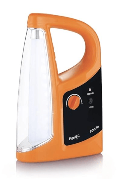 Pigeon by Stovekraft Egnite Emergency Lamp with 1600 mAh Rechargeable Lantern (Orange)