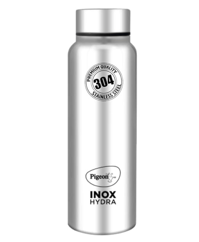 Pigeon by Stovekraft Inox Hydra Plus Stainless Steel Drinking Water Bottle 700 ml - Silver (1 year Warranty)