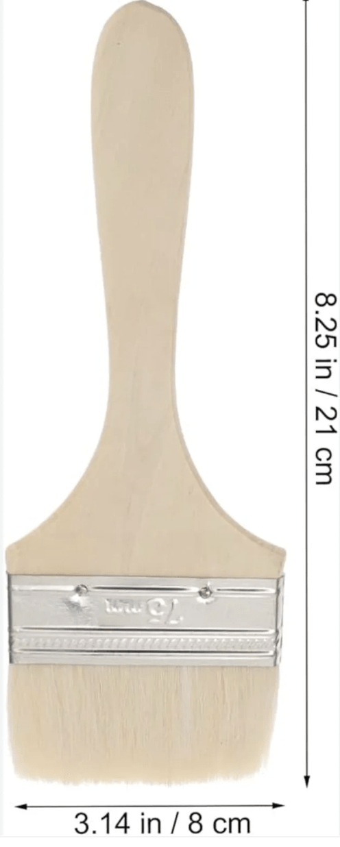 Flair wooden hand nylon brush 75 mm