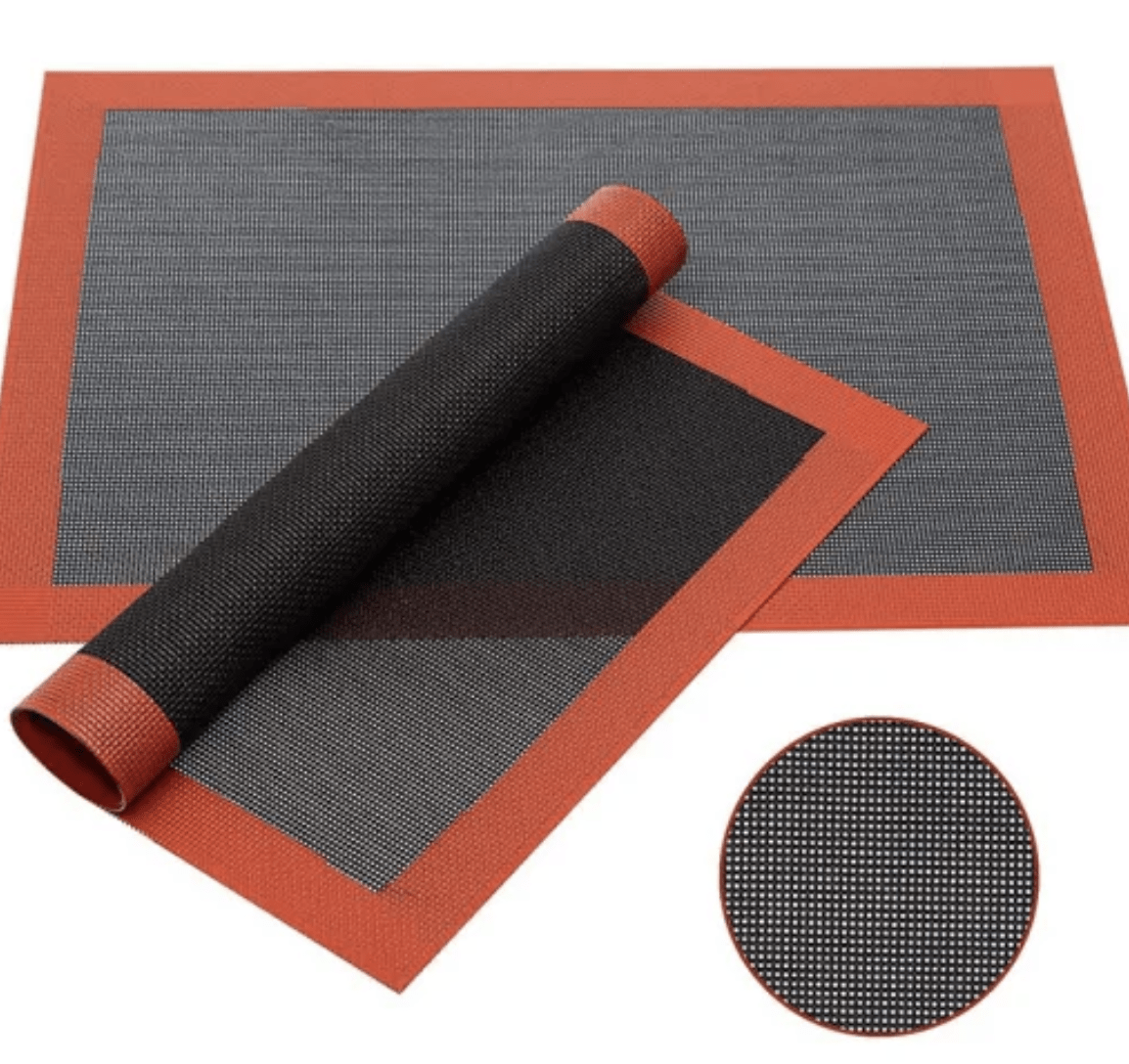 Flair black silicon mat 300*400