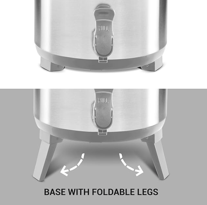 மில்டன் ஸ்டெல்லர் 10 தெர்மோஸ்டீல் வாட்டர் ஜக், 9.3 லிட்டர், ஸ்டீல்ப்ளைன்