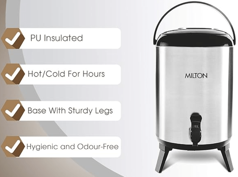 மில்டன் ஸ்டெல்லர் 12 தெர்மோஸ்டீல் வாட்டர் ஜக், 11.5 லிட்டர், வெள்ளி