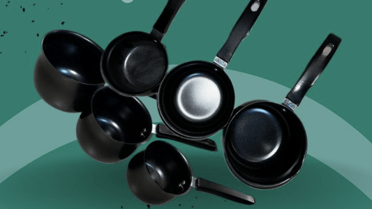 iron milk pan powder coated suitable for both induction & gas stove