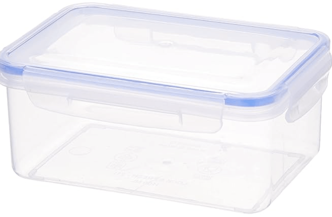 Aristo Lock & Fresh 211 Plastic Storage Container For Storing grains, pulses, rice, wheat etc - 1100 ML, Transparent Clear (19 x 13 x 8cm)