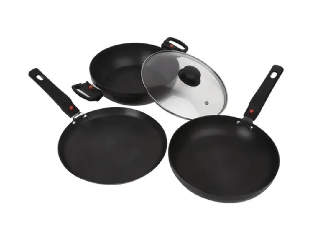 Prestige Magna Hard Anodised Cookware with Detachable Handle Kitchen Set