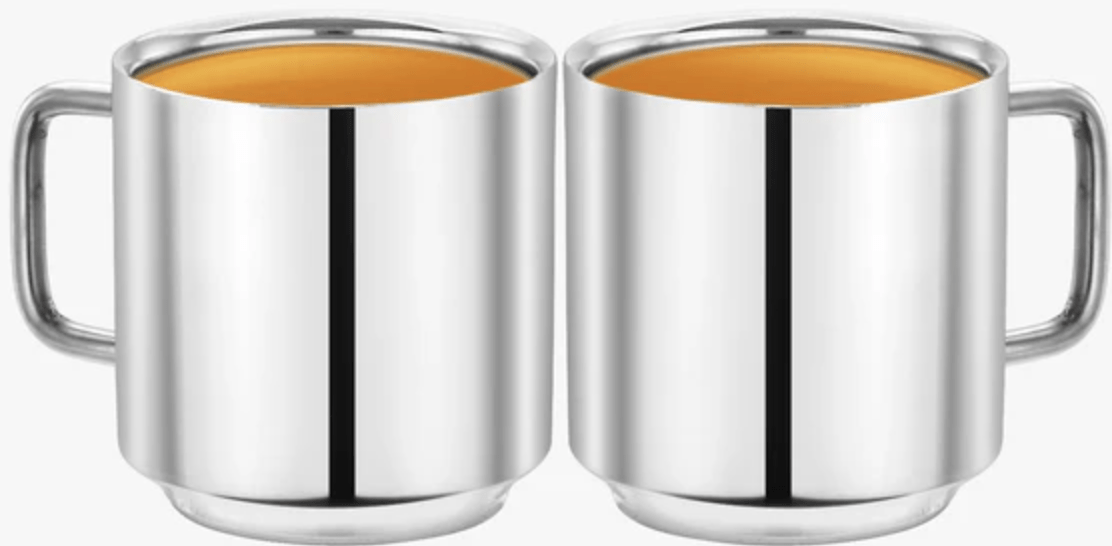 SS Tea/coffee cup - 150 ml (Set of 2 )