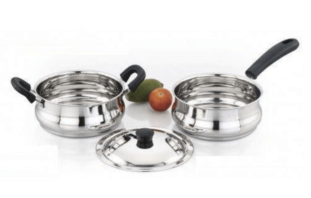 Ultima Induction Base Stainless Steel 3Pcs Gift Set Sowbaghya