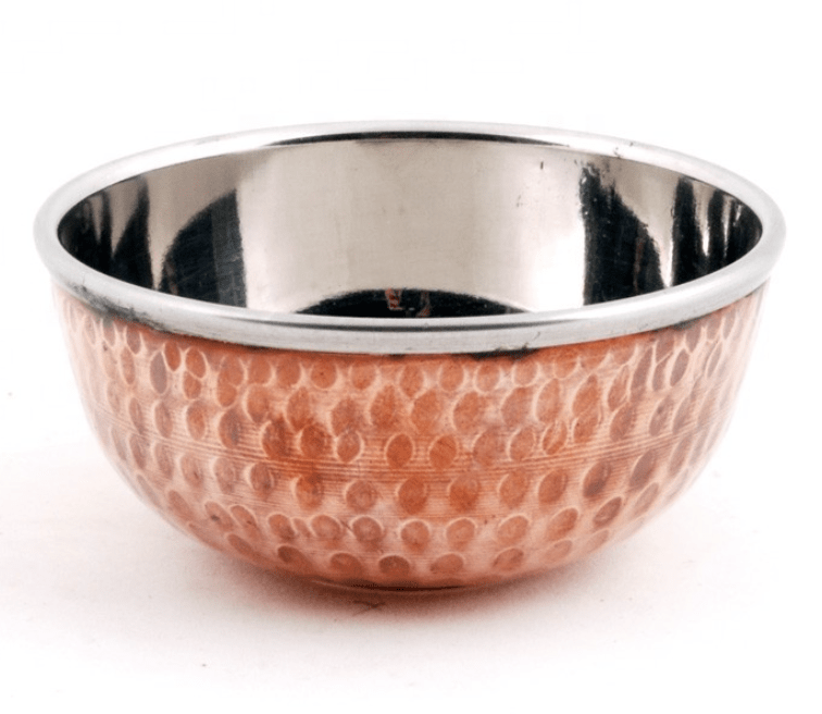 Copper and Steel Bowl