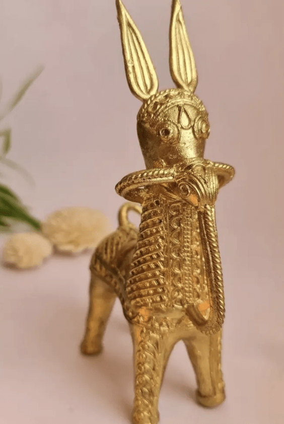 Brass Dhokra Horse Showpiece | Home Decor Handmade In India | Gift