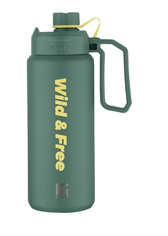 Bergner Walking 1000 ml Thermo Steel Bottle/Flask, Hot/Cold, Vacuum Insulated
