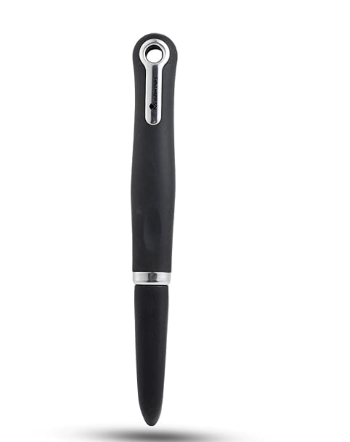 बर्गनर मास्टर प्रो स्टेनलेस स्टील सब्जी और आलू छीलने वाला उपकरण रसोई के लिए (काला)