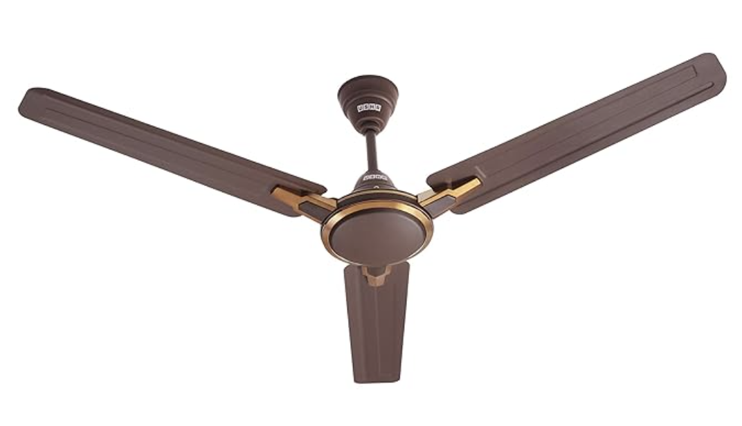 Usha Racer Chrome 1200MM Ultra High Speed 400RPM Ceiling Fan (Rich Brown)