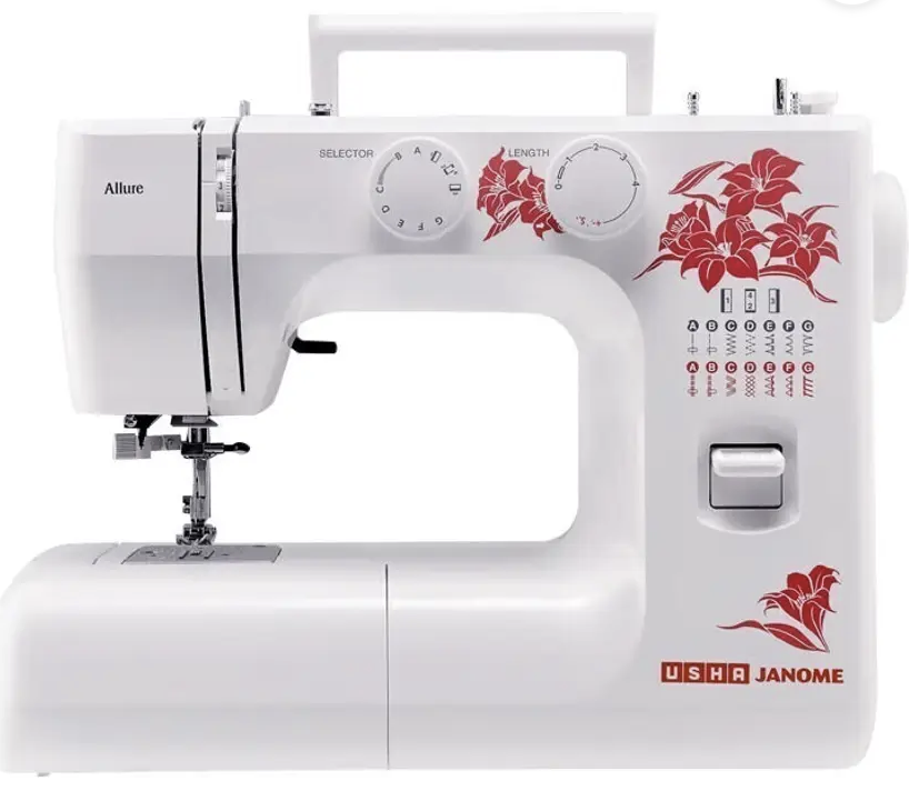 USHA Allure DLX Electric Sewing Machine ( Built-in Stitches 21)