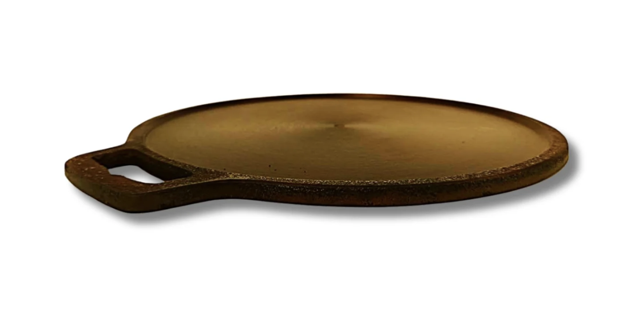 Smooth Golden Finish Cast Iron Roti/Chapati/Dosa Kallu Tawa | 11 Inch
