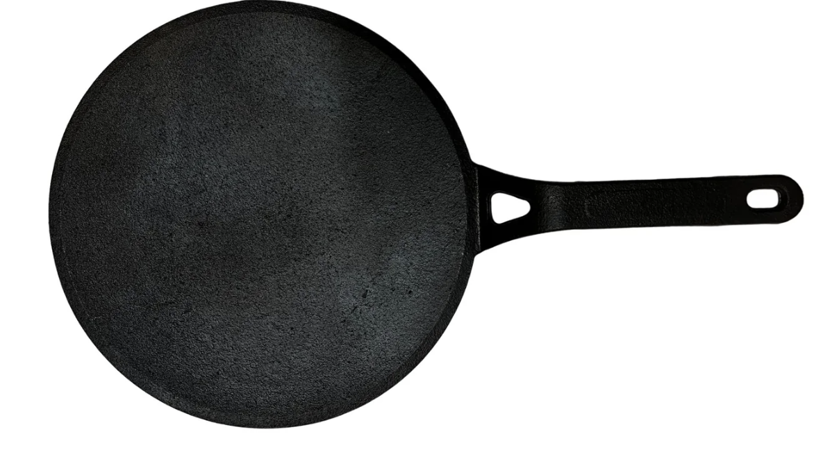 Cast Iron Tawa for Dosa / Chapathi | 25.4 cm / 10 inch, 2.2 kg | Induction Friendly | Non-stick, Pre-Seasoned Tawa