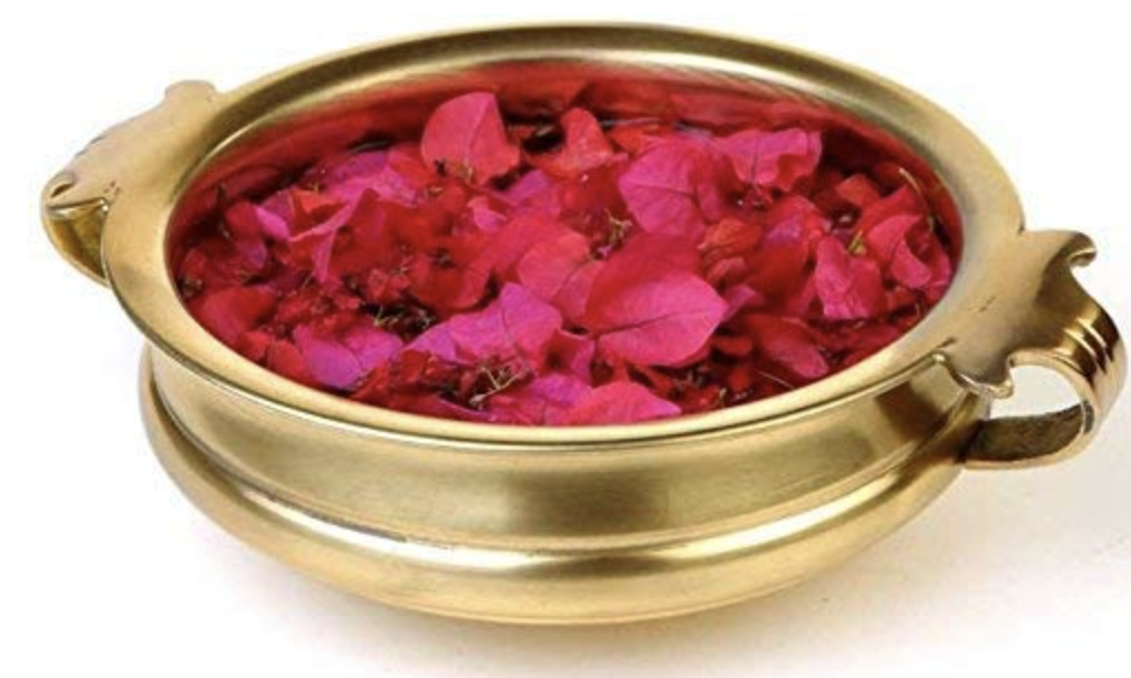 Traditional Handcrafted Brass Urli Bowl for Home Decor and Festive Use