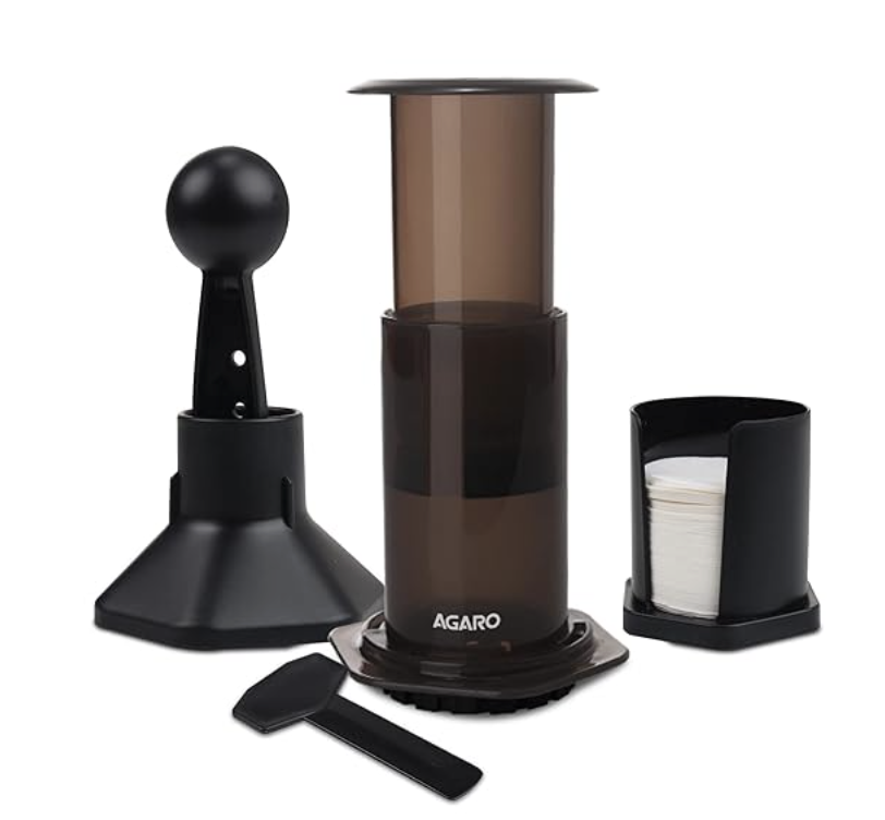 AGARO Regency Manual Press Coffee Espresso Maker, Travel Coffee