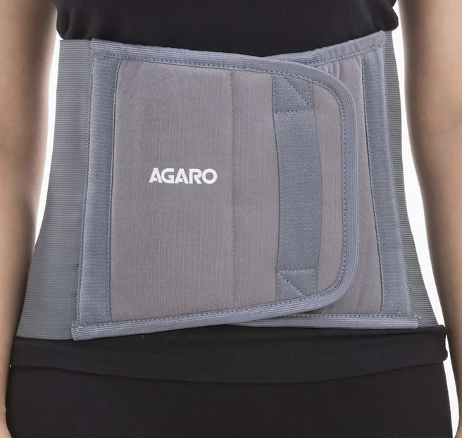 AGARO Abdominal Belt, Ideal For Slimming Waist, Lower Back Pain Relief, After Delivery For Tummy Reduction, Breathable Belt For Men And Women