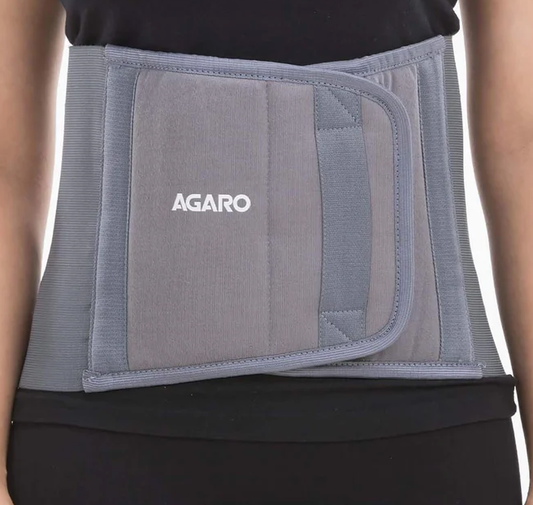 AGARO Abdominal Belt, Ideal For Slimming Waist, Lower Back Pain Relief, After Delivery For Tummy Reduction, Breathable Belt For Men And Women