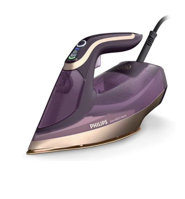 PHILIPS Azur 8000 3000 Watts 350ml Steam Iron (Fast Heat Up, DST804030, Purple)