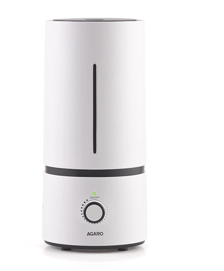 AGARO Caspian Cool Mist Ultrasonic Humidifier, 1.7 Litres, For Bedroom, Home, Office, Adjustable Mist Output, Super Quiet, Auto Shut Off