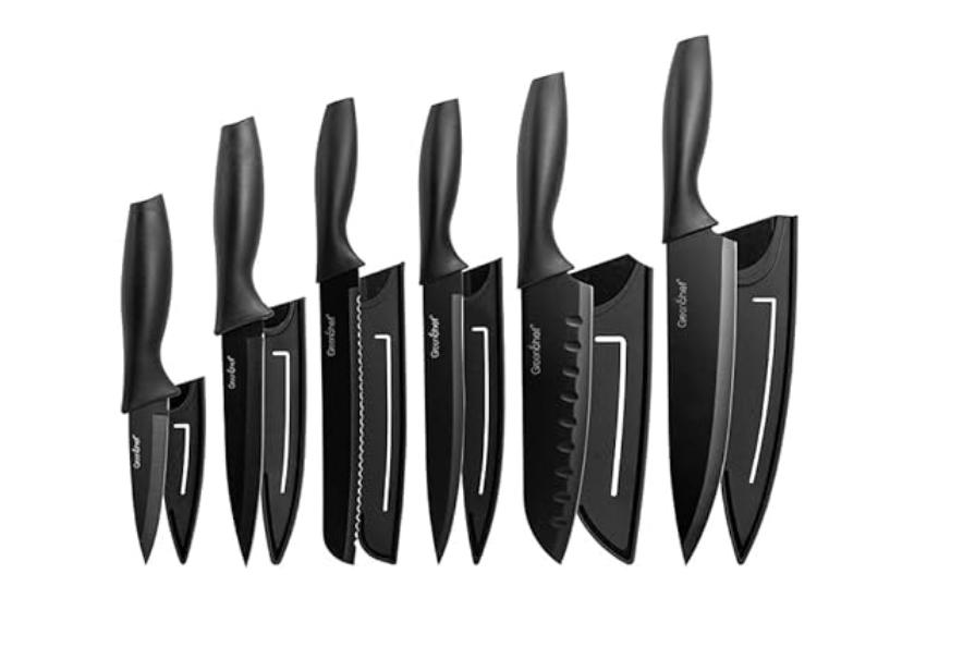 GREENCHEF கார்பன் கத்தி 6 பிசிக்கள் தொகுப்பு - எலைட் எட்ஜ்