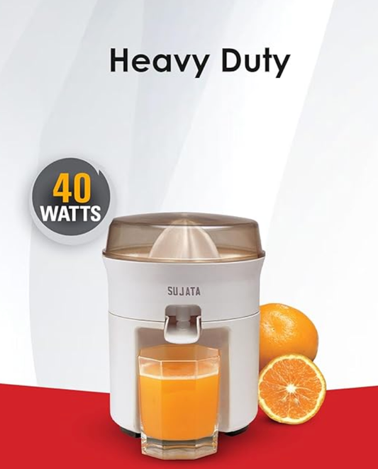 Sujata Citromatic The Expert Citrus Juicer | 40 Watts | 110 Rotations Per Min | With Special Lemon Press