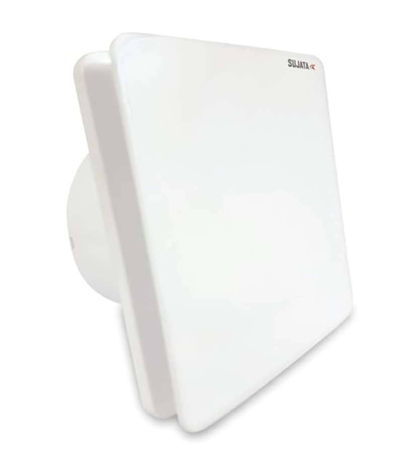 Sujata Exhaust Fan | 2 Yrs Warranty | 150mm, 230V, 2300 RPM, Exhaust Fan for Bathroom/Kitchen 6 inch, All Rooms 100% Copper Winding (APB243 - White)
