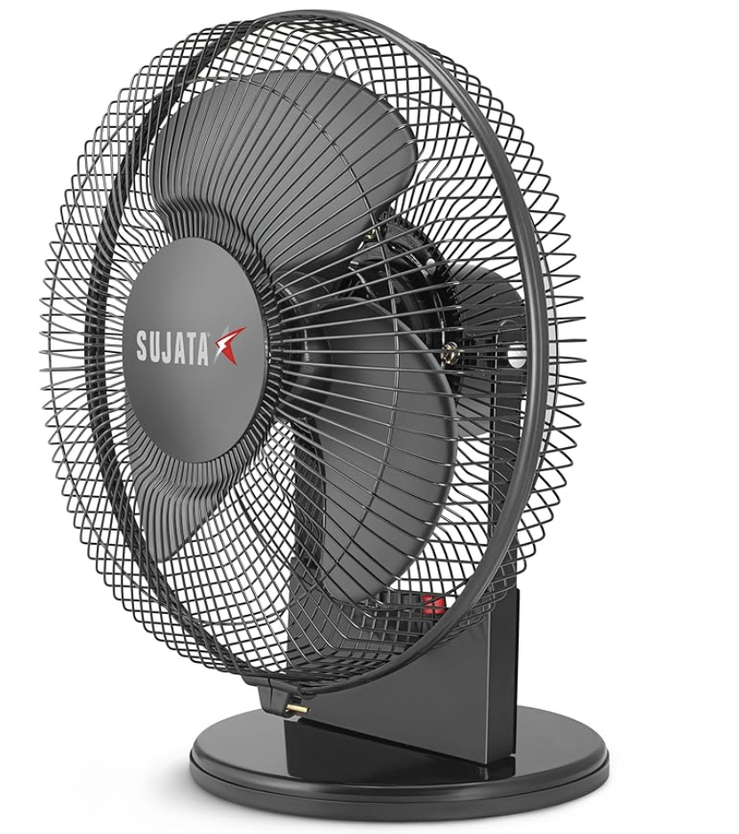 Sujata Cabin Fan | 2 Years Warranty | Cabin Fan Ceiling, 2300 RPM, Multi-Purpose Wall & Ceiling Mounting, High speed motor & Balanced Blades, Energy Efficient (SAP 2700 HS Black)