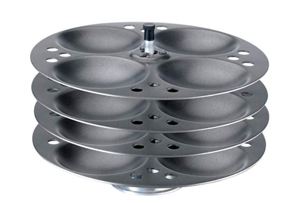 Premier Non-stick Idli Stand, 4 Plates, Easy-to-clean Cooking Plate For Perfectly Steamed Idlis, Durable And Vibrant Design