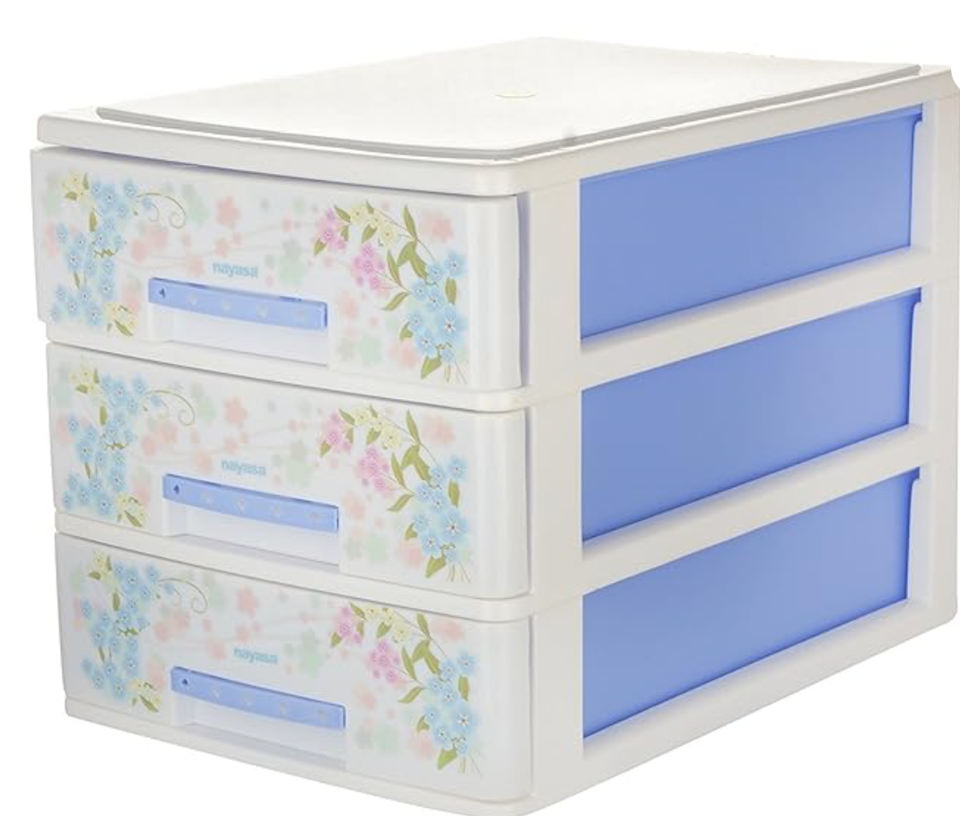 Nayasa Tuckins Deluxe Storage System (Blue), Rectangular, Set of 1, Drawer