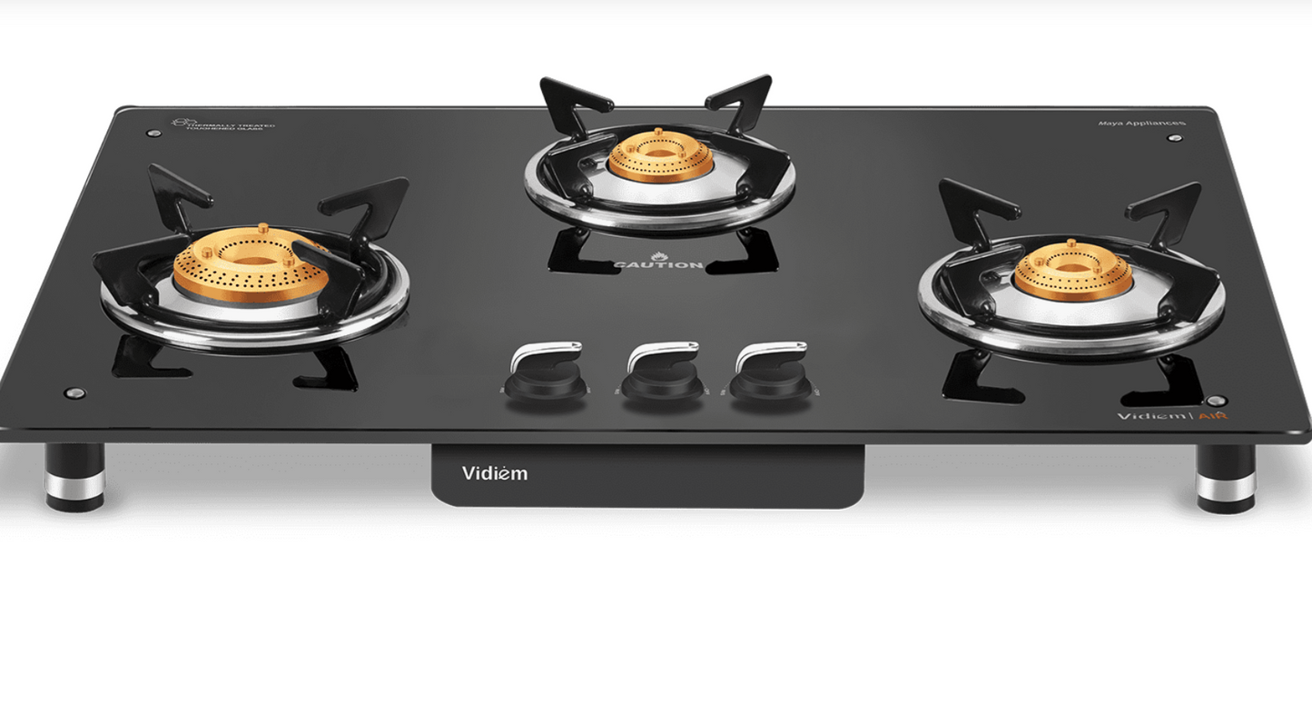 AIR SILVER 3Burner Gas Stove VIDIEM