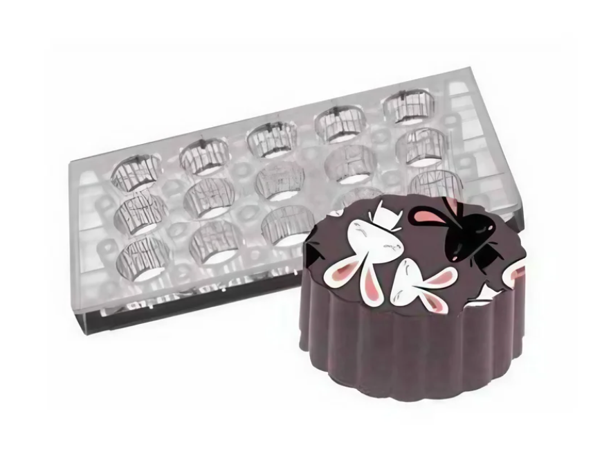 Chocolate Transfer Sheet Mold Polycarbonate Chocolate Mold DIY Handmade Chocolate Magnetic Chocolate Mold Candy Mould Flower