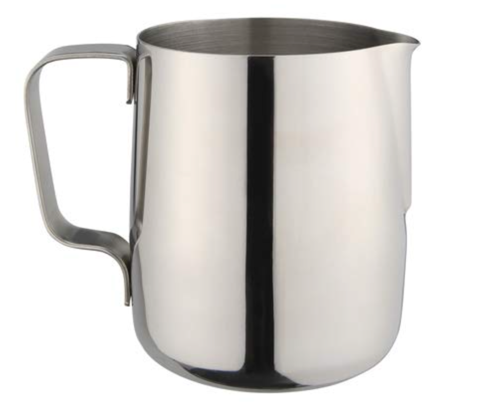 वेलन स्टोर का स्टेनलेस स्टील डीलक्स 800 मिलीलीटर का दूध का जग/मग, 4-5 कप कॉफी के लिए बिल्कुल उपयुक्त।