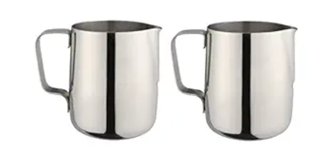 Velan Store Set of 2 Milk Jug (Stainless Steel) - 600 Ml