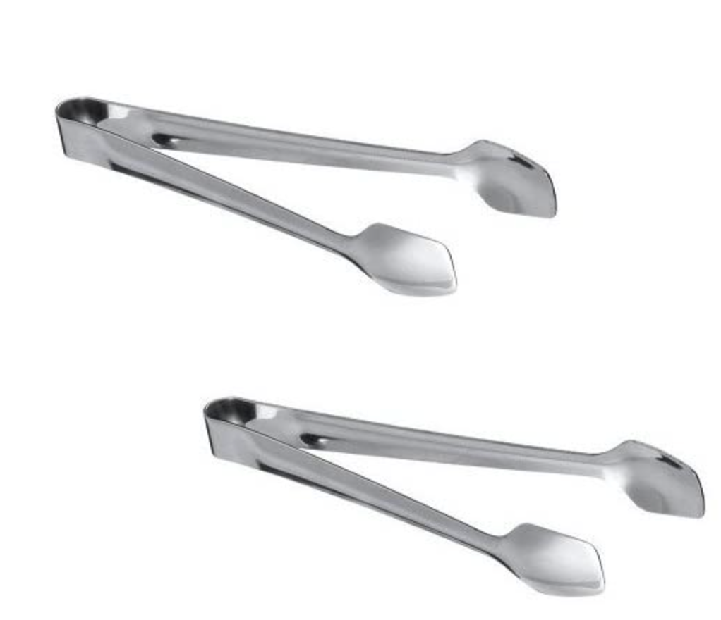 வேலன் ஸ்டோர் ஸ்டெயின்லெஸ் ஸ்டீல் சர்க்கரை டாங்- 2 தொகுப்பு