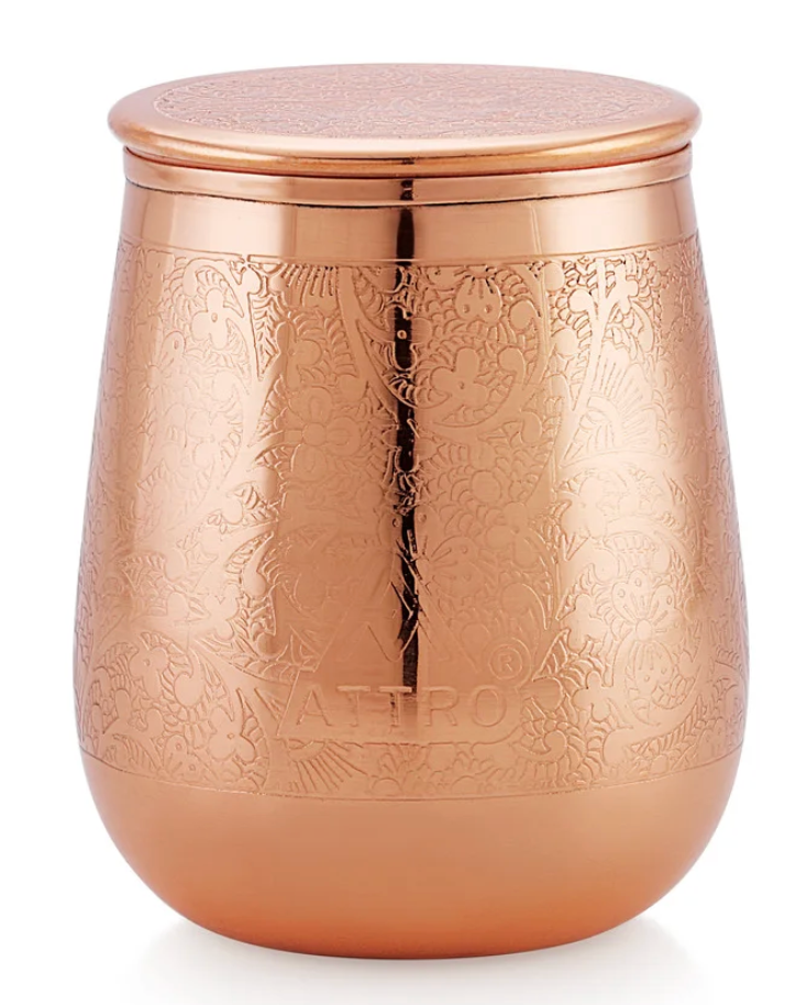 Pure Copper Glass with Lid – Handcrafted & Engraved Drinking Tumbler for Ayurvedic Health